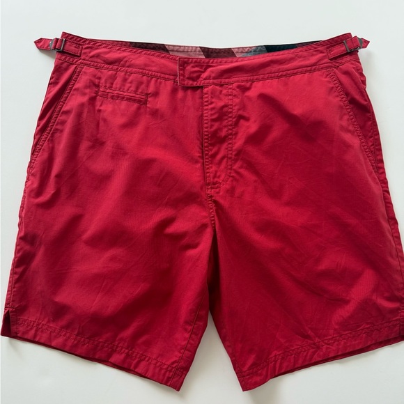 Burberry Other - NWT Burberry Brit Red Flat Front Men's Shorts Size M